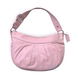 Coach Avery Soho Large Leather Pleated Hobo in Pink Rose
